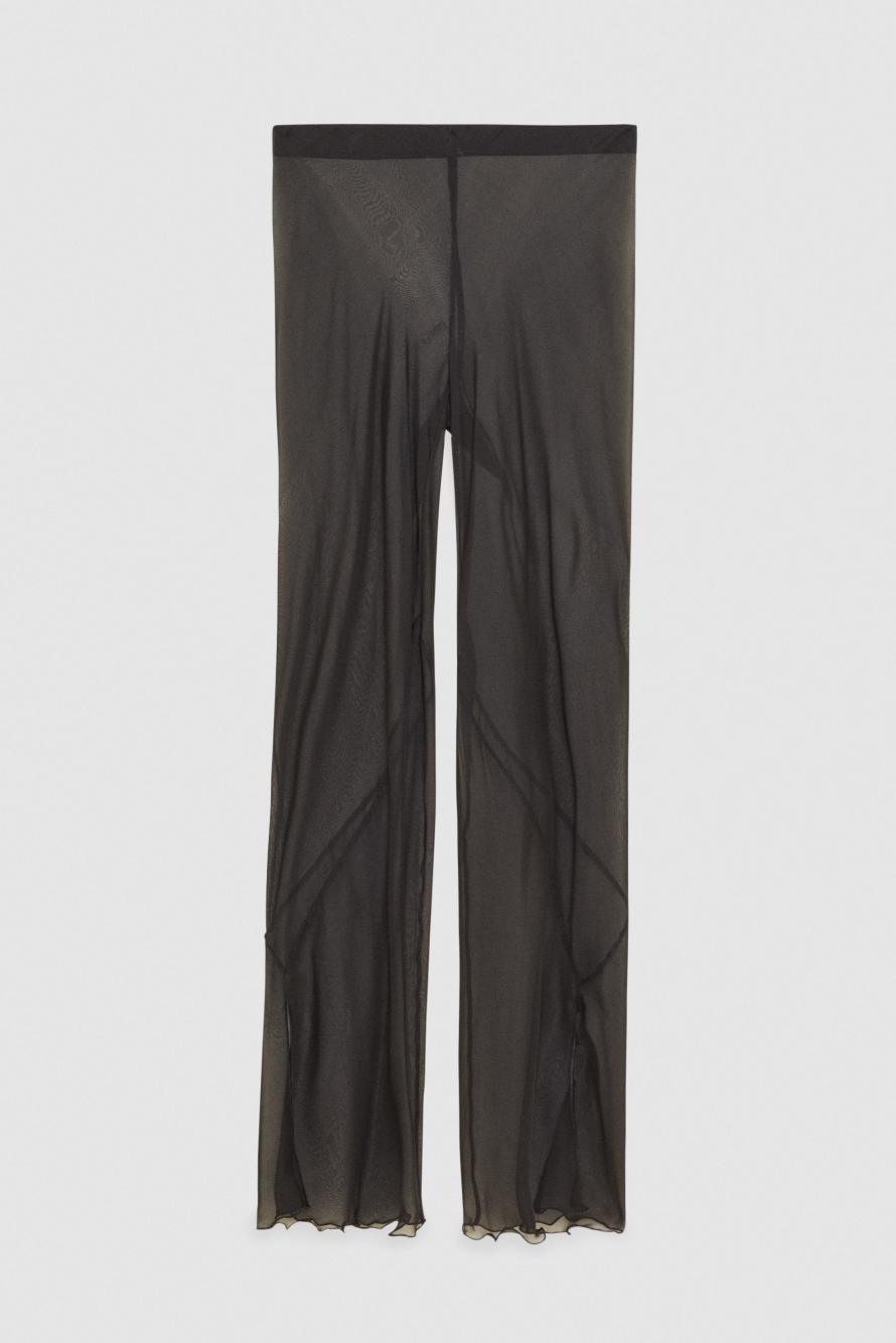 Transparent silk pants, Black, Patrizia Pepe