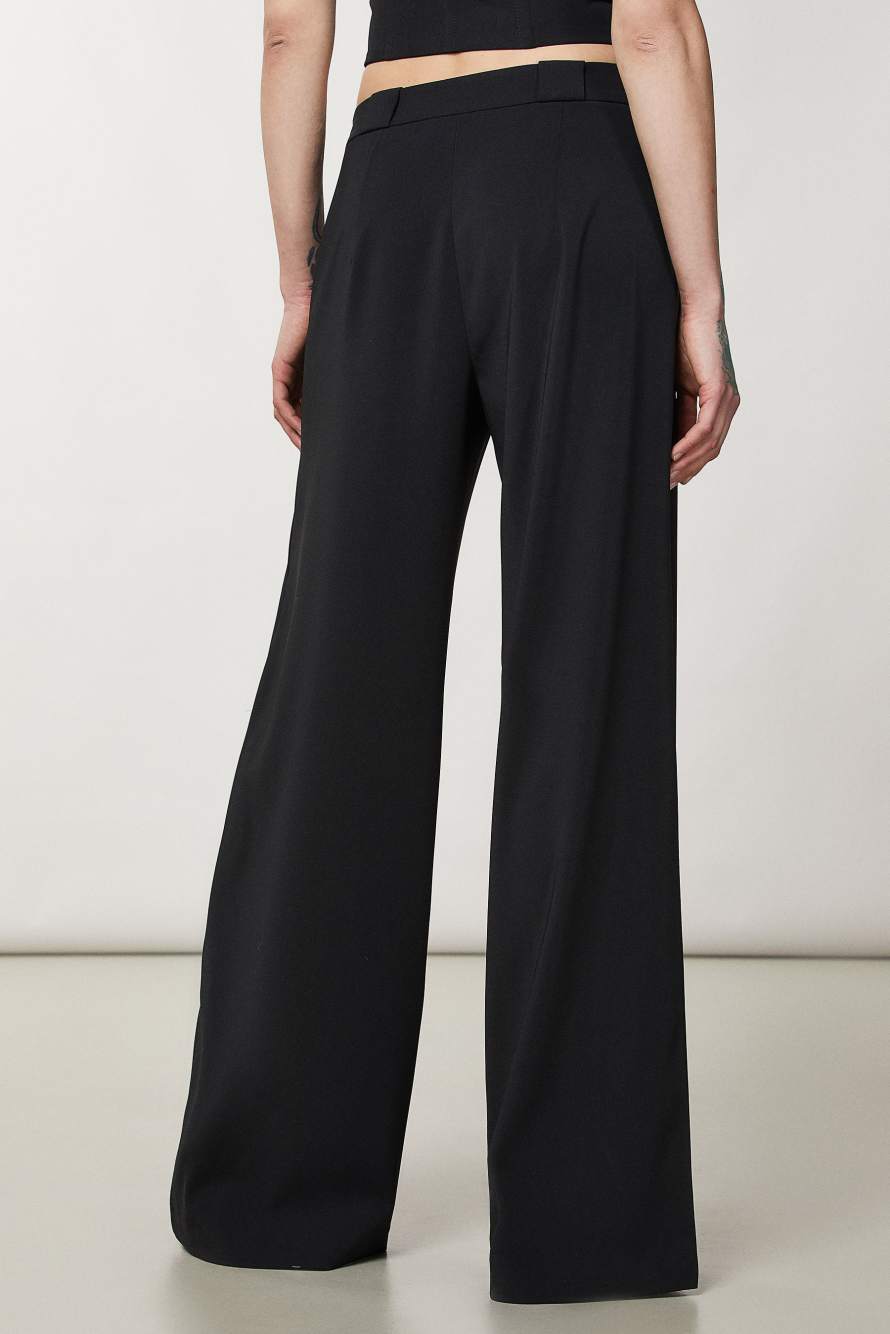 ESSENTIAL palazzo pants, Black, Patrizia Pepe