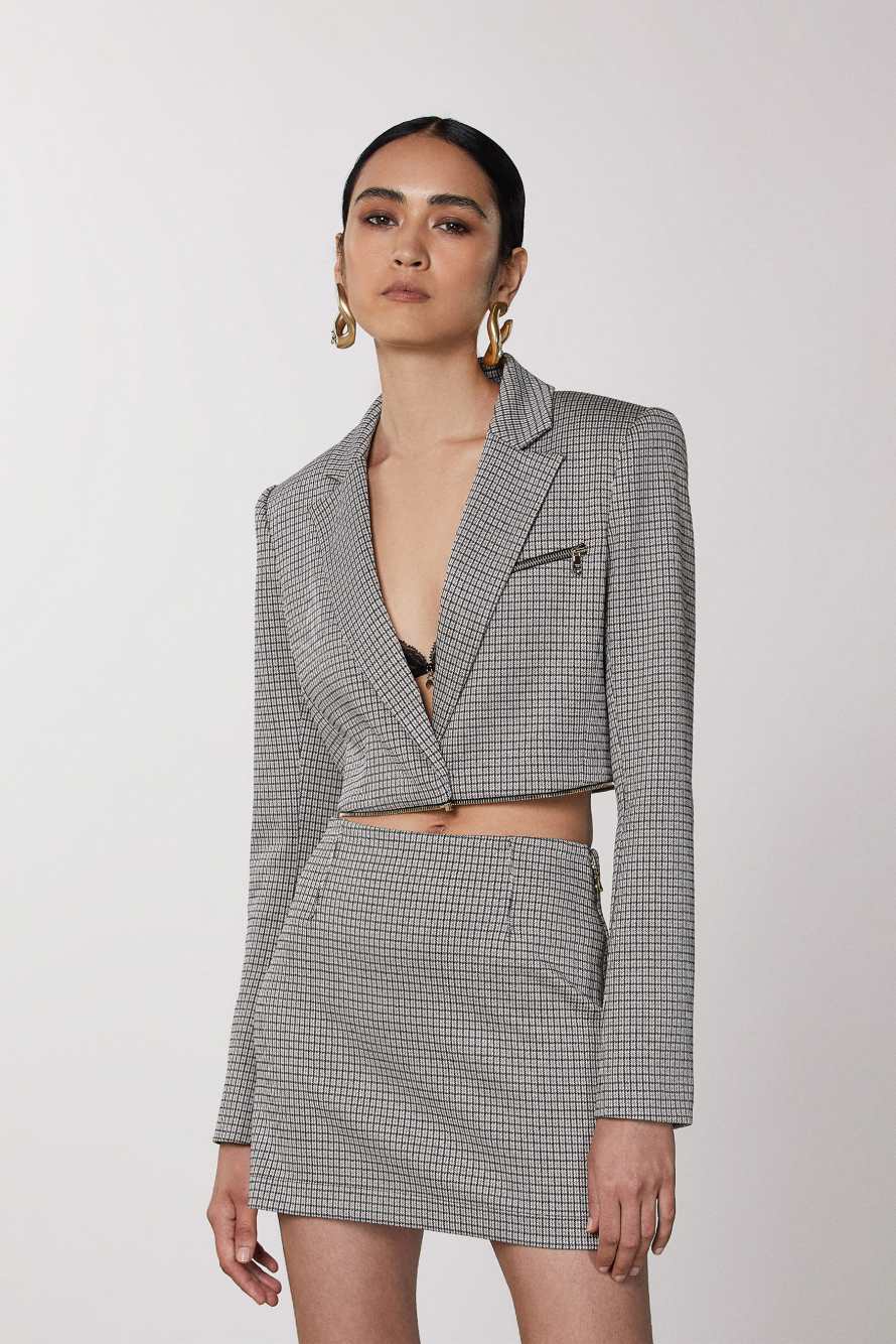 Zip-up jacket, Beige, Patrizia Pepe