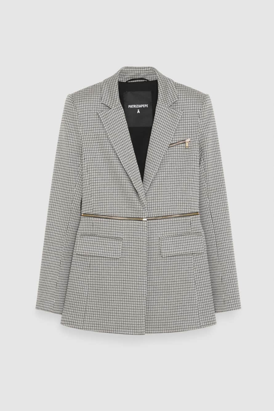 Zip-up jacket, Beige, Patrizia Pepe