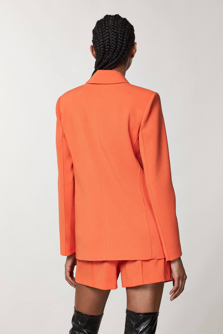 Zweireihiger Blazer ESSENTIAL, Orange, Patrizia Pepe