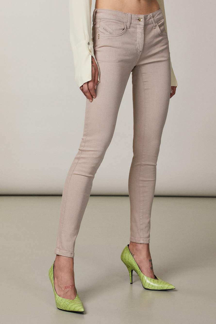 Jeggings, Beige, Denim