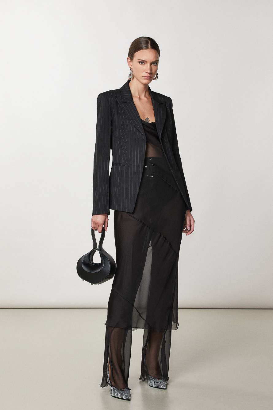 Small Hobo Bangle bag, Black, Patrizia Pepe