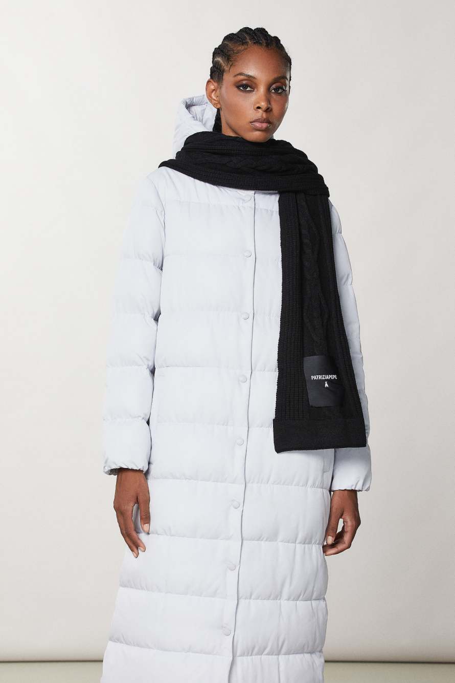 Viscose scarf, Black, Patrizia Pepe