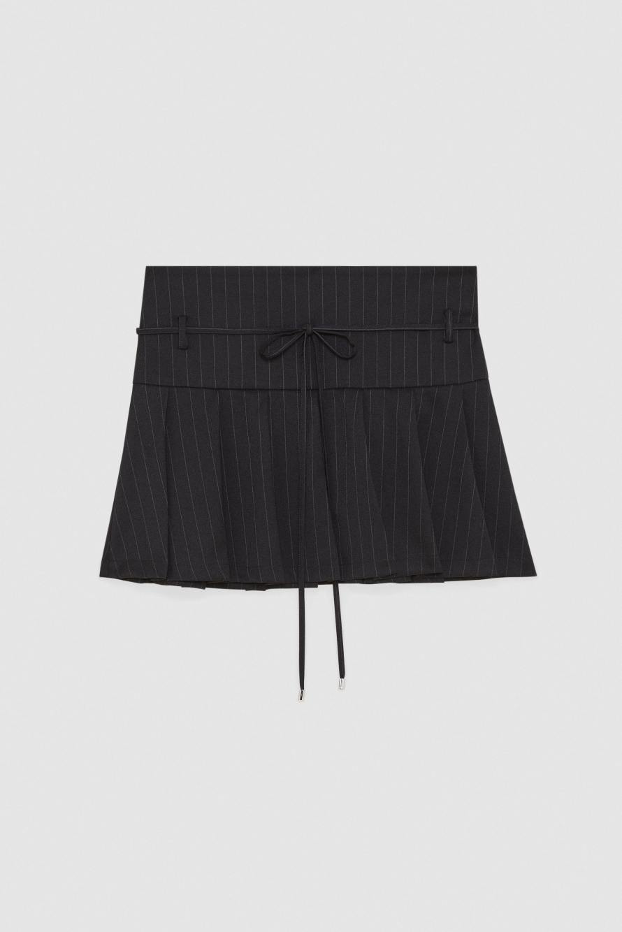 Minirock mit Falten, Streifen, Patrizia Pepe