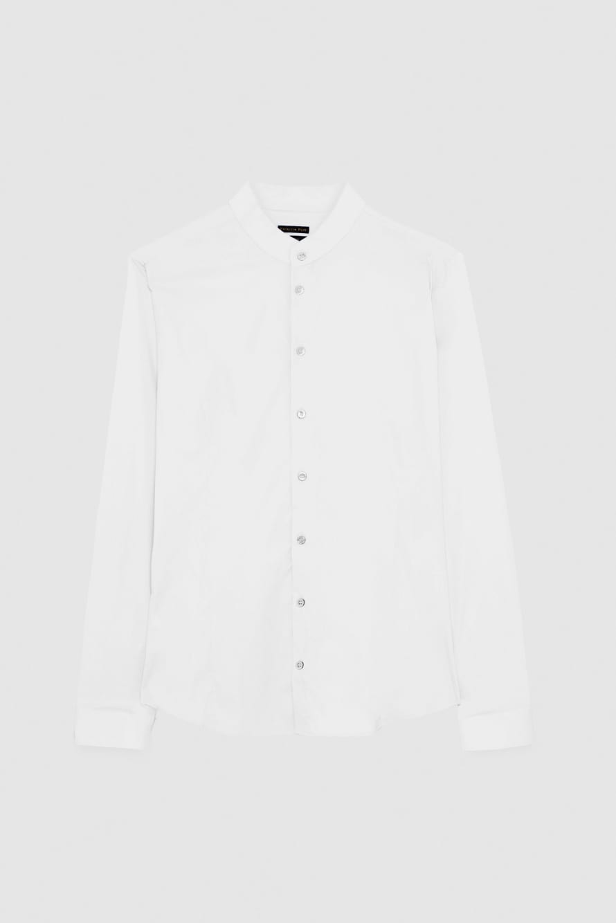Shirt in stretch cotton poplin, White, Patrizia Pepe