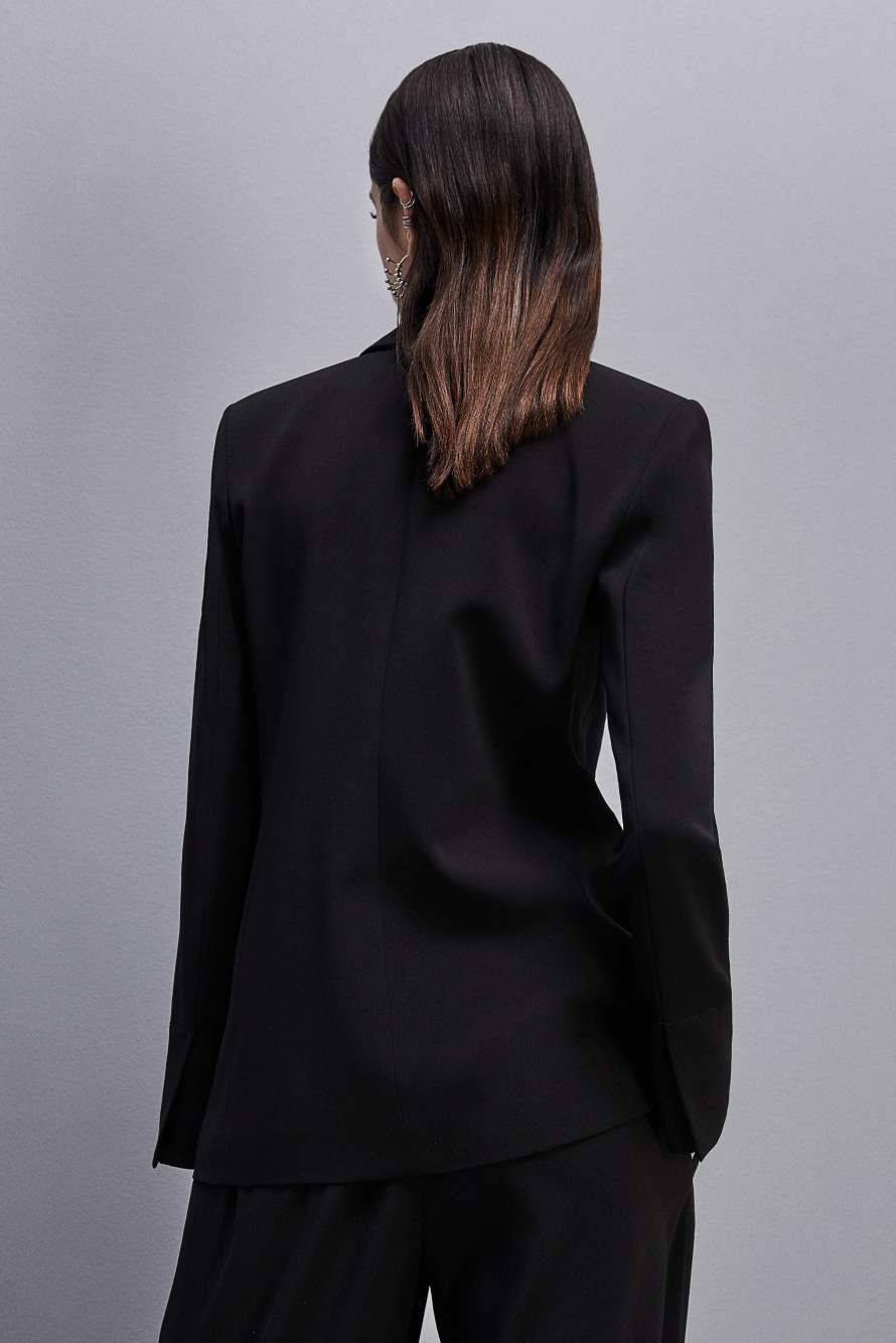 Giacca doppio petto Essential, Nero, Patrizia Pepe