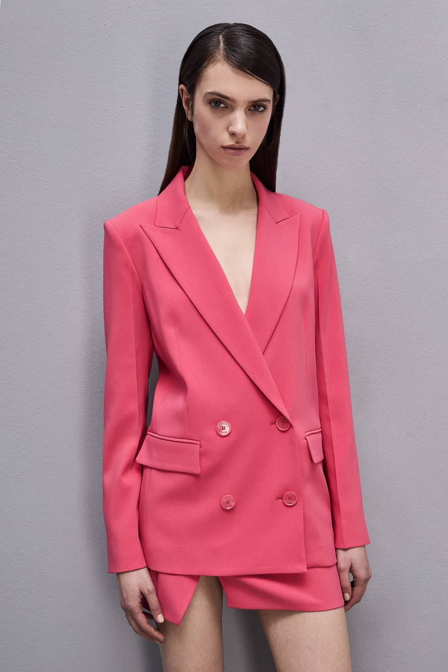 Giacca doppio petto Essential, Rosa, Patrizia Pepe