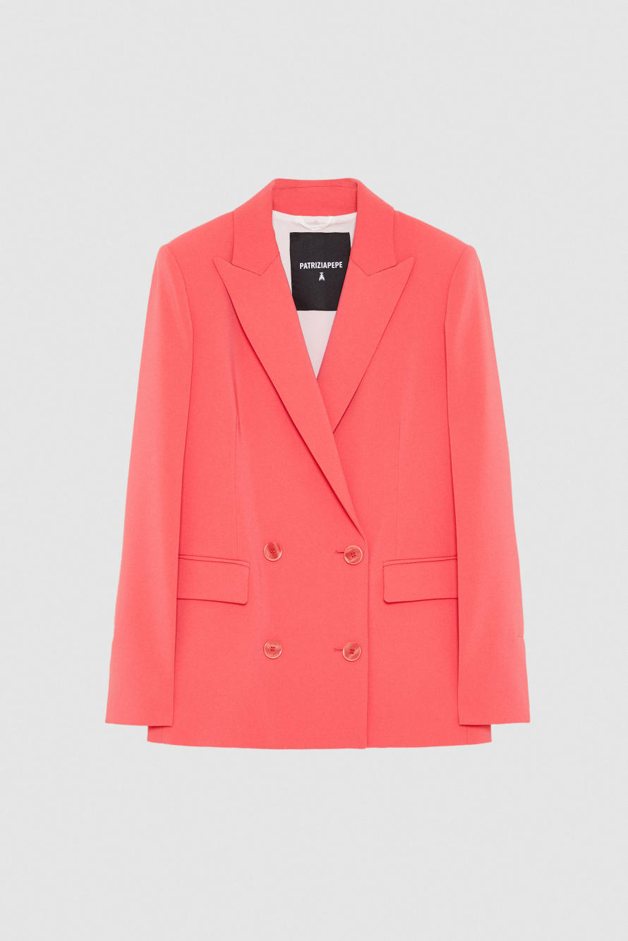 Giacca doppio petto Essential, Rosa, Patrizia Pepe