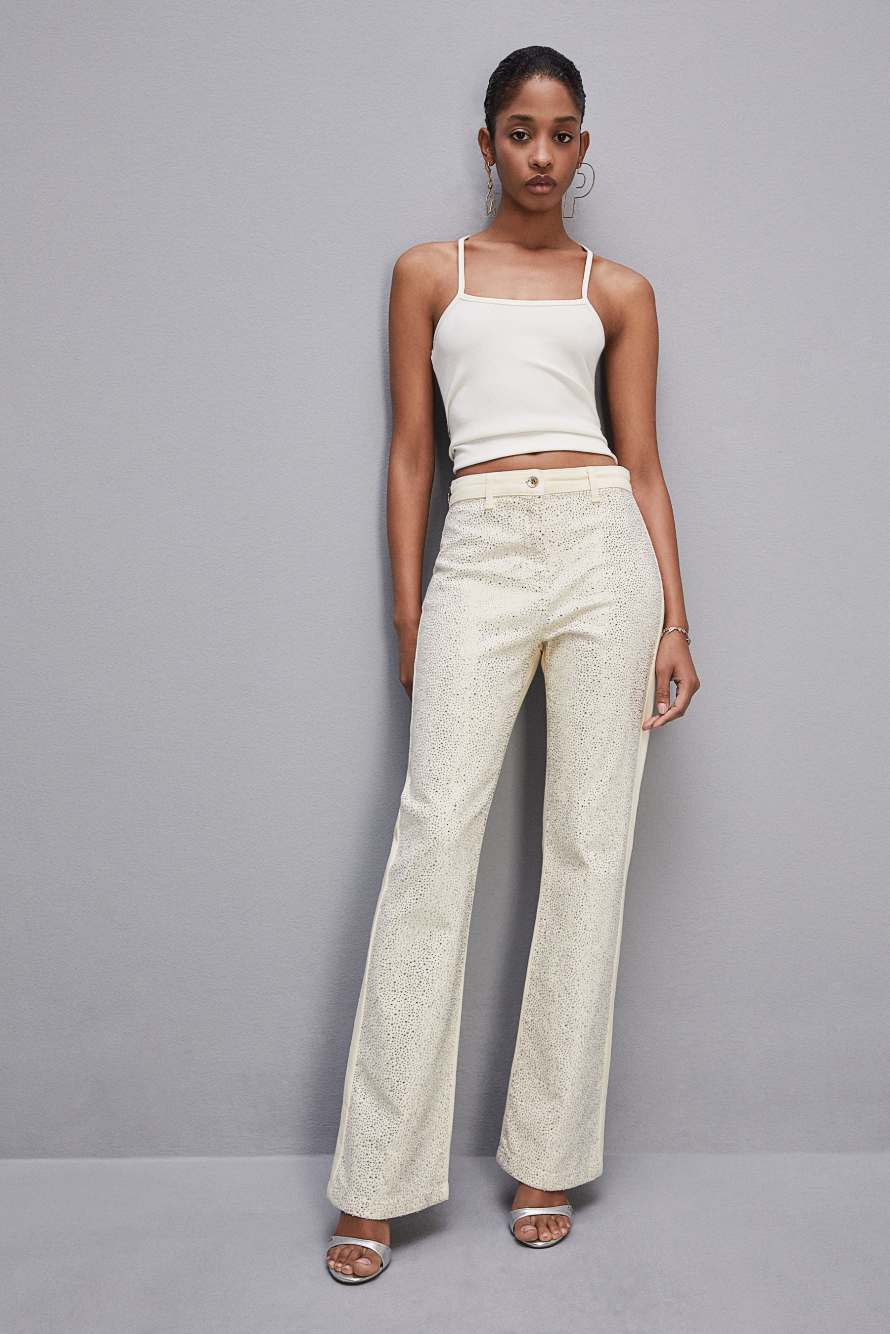 ESSENTIAL ribbed viscose tank top, White, Patrizia Pepe