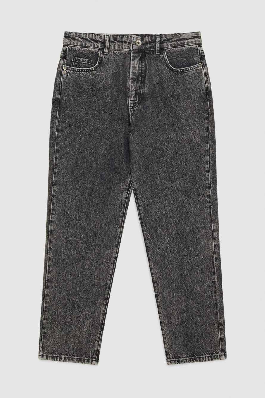 Szare jeansy cygaretki z wysokim stanem, Szary, Patrizia Pepe