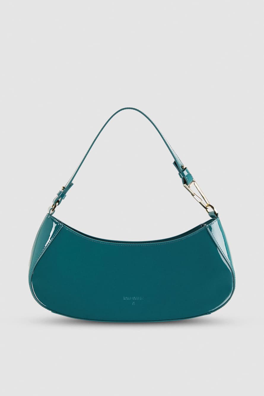 Umh&auml;ngetasche aus Leder, Gr&uuml;n, Patrizia Pepe