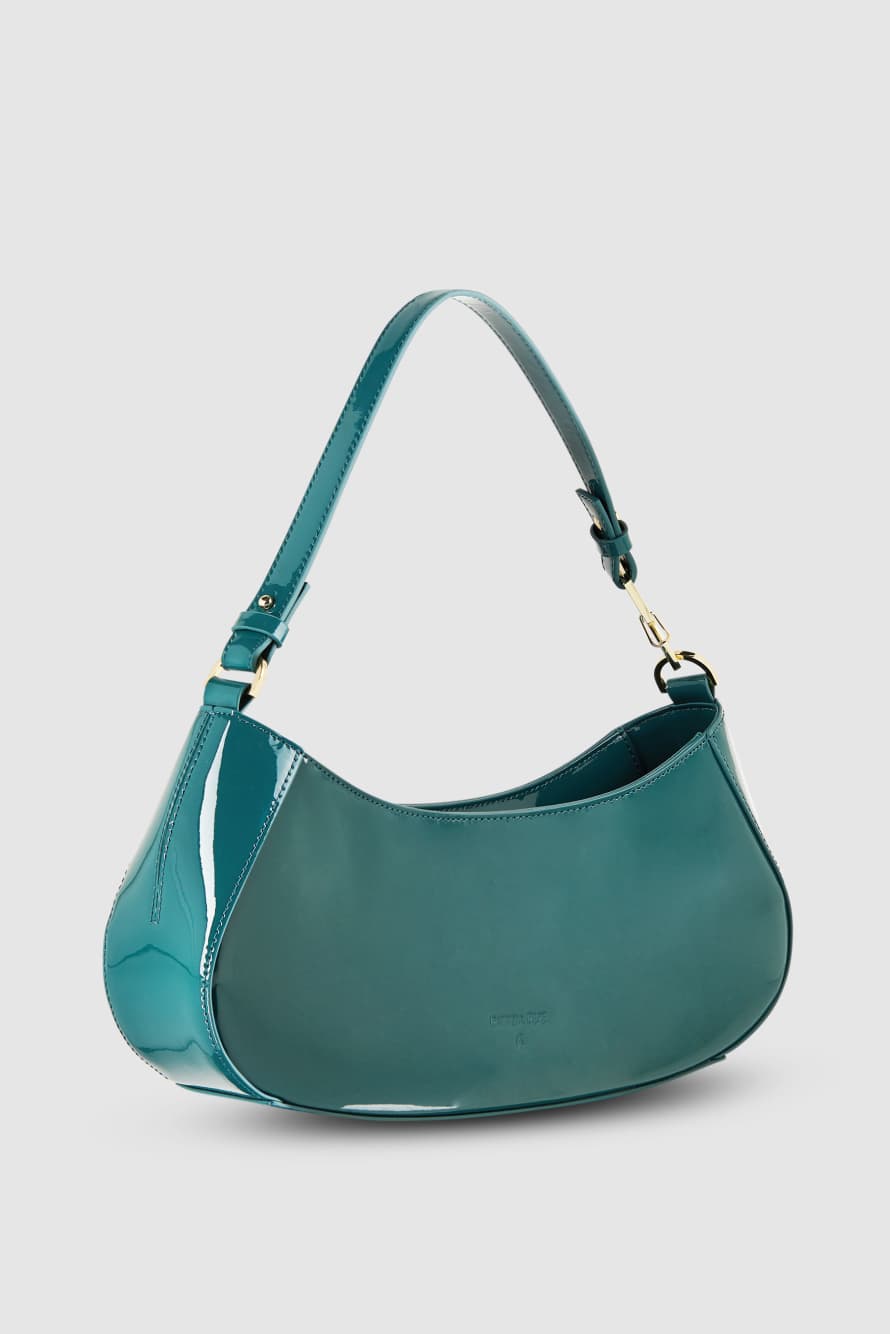 Umh&auml;ngetasche aus Leder, Gr&uuml;n, Patrizia Pepe