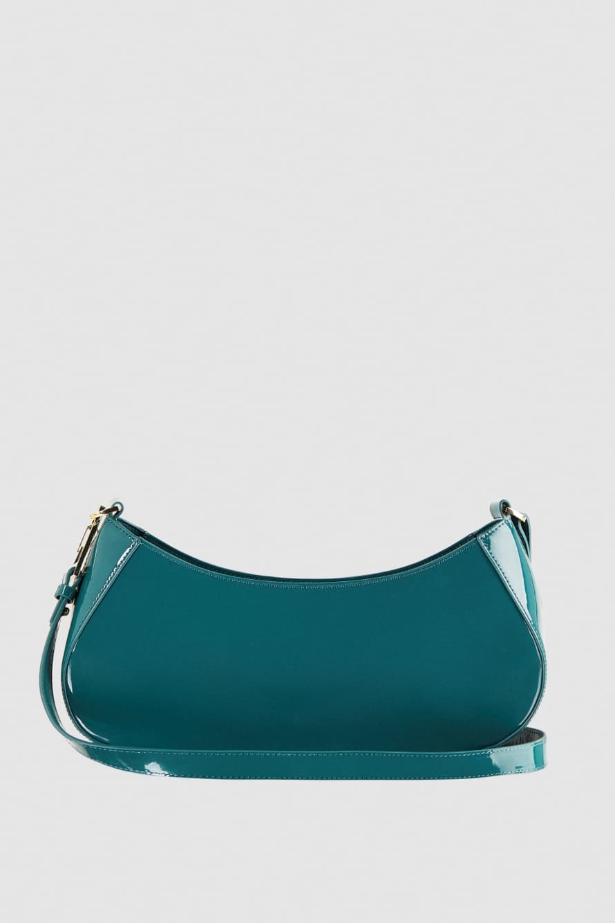 Umh&auml;ngetasche aus Leder, Gr&uuml;n, Patrizia Pepe