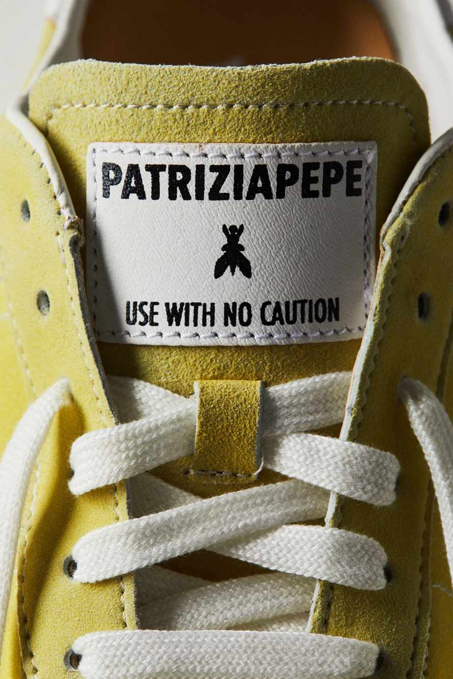 Running SKIN Sneakers '93 из замши, Желтый, Patrizia Pepe