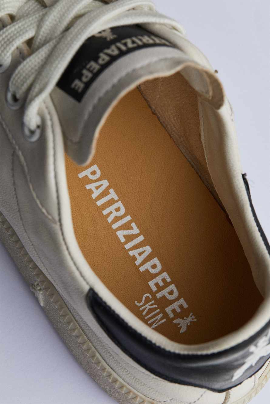 SKIN Sneakers '93 из кожи наппа, Белый, Patrizia Pepe