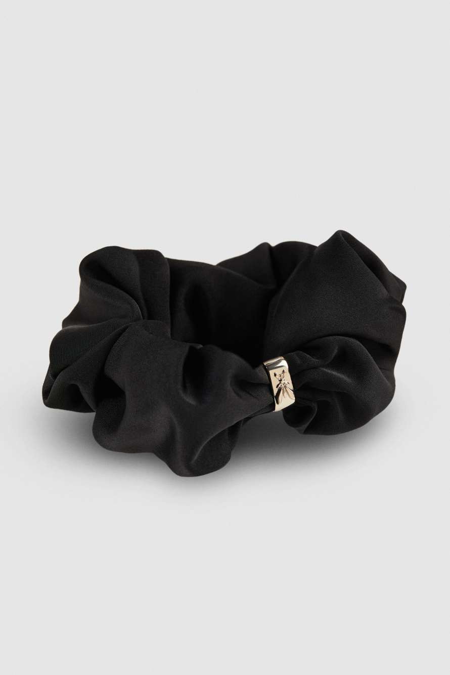 Резинка скранч для волос, Черный, Patrizia Pepe