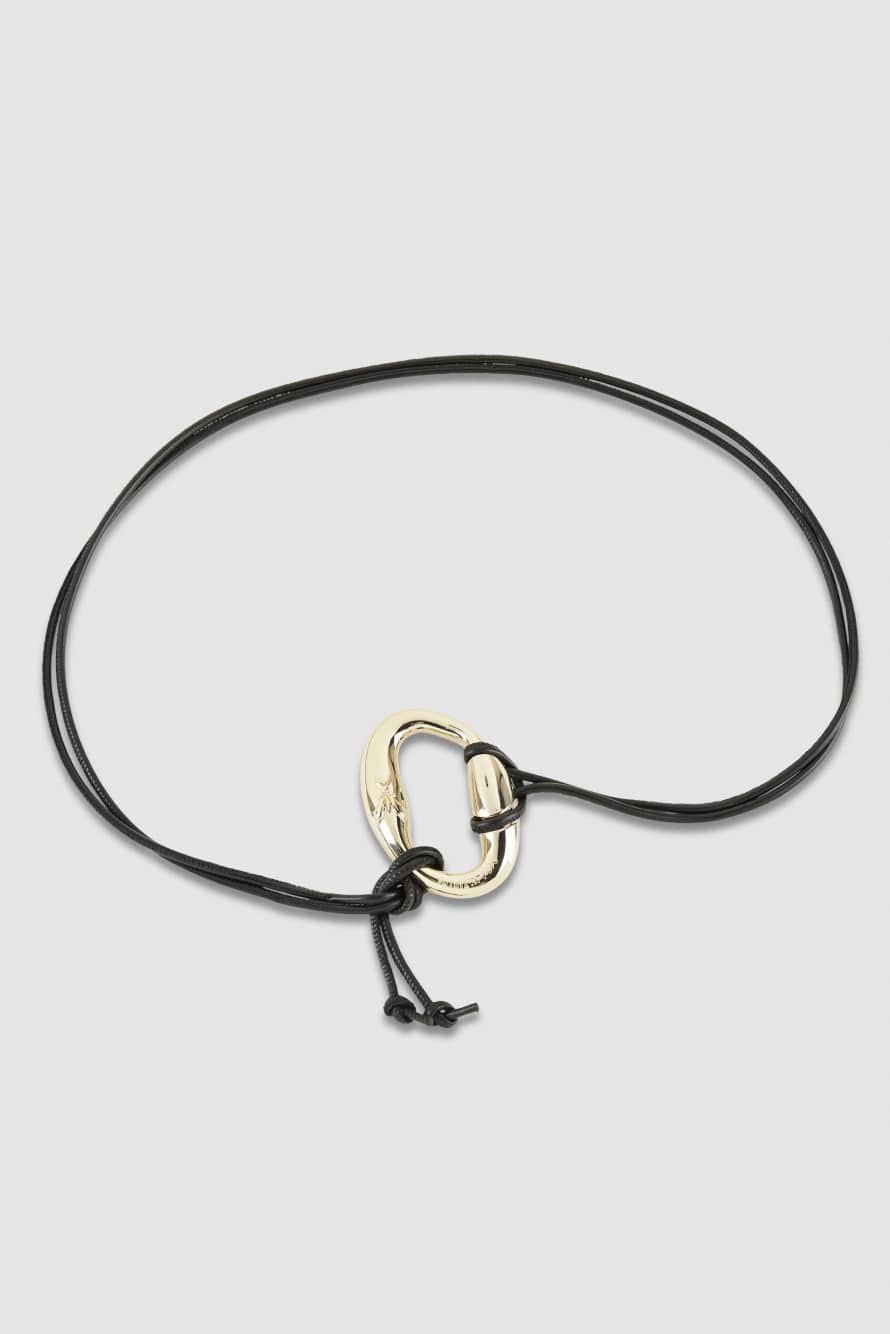 Ремень из кожи наппа, Черный, Patrizia Pepe