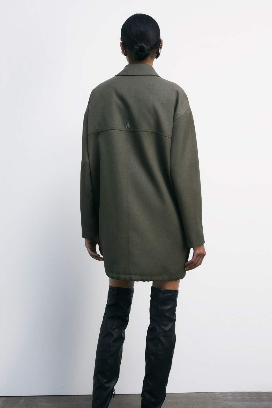 Оверсайз куртка с внутренним жилетом, зелёный, Patrizia Pepe