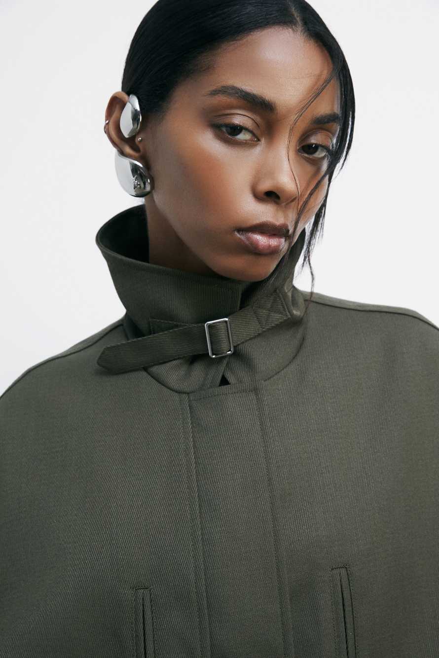 Оверсайз куртка с внутренним жилетом, зелёный, Patrizia Pepe