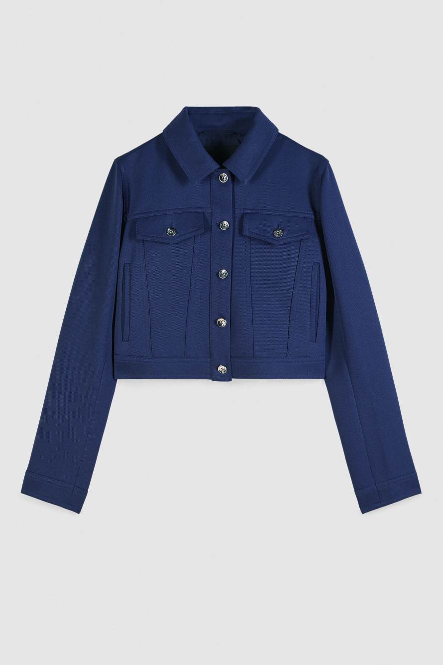 Короткий жакет по типу джинсовой куртки, синий, Patrizia Pepe
