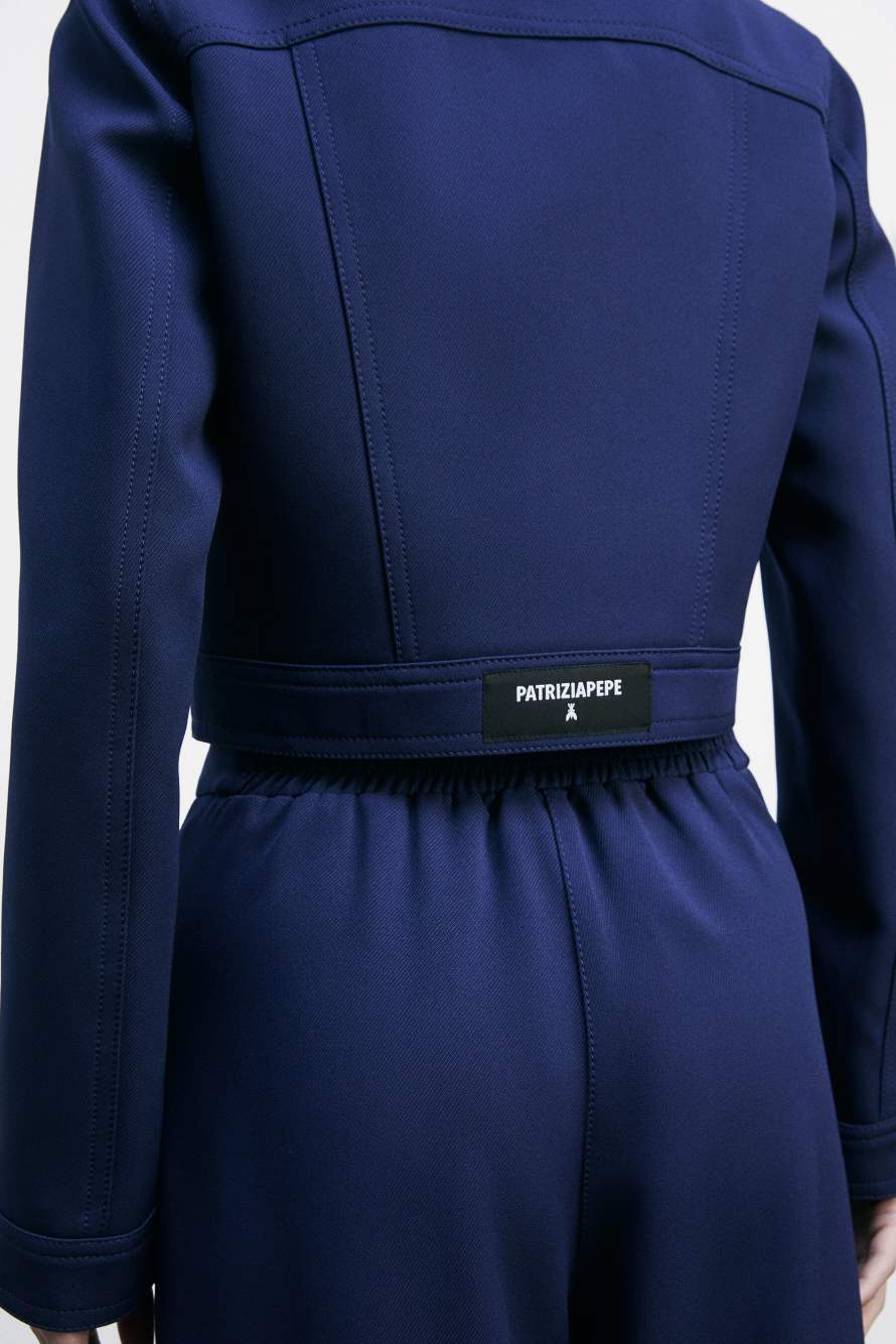 Короткий жакет по типу джинсовой куртки, синий, Patrizia Pepe