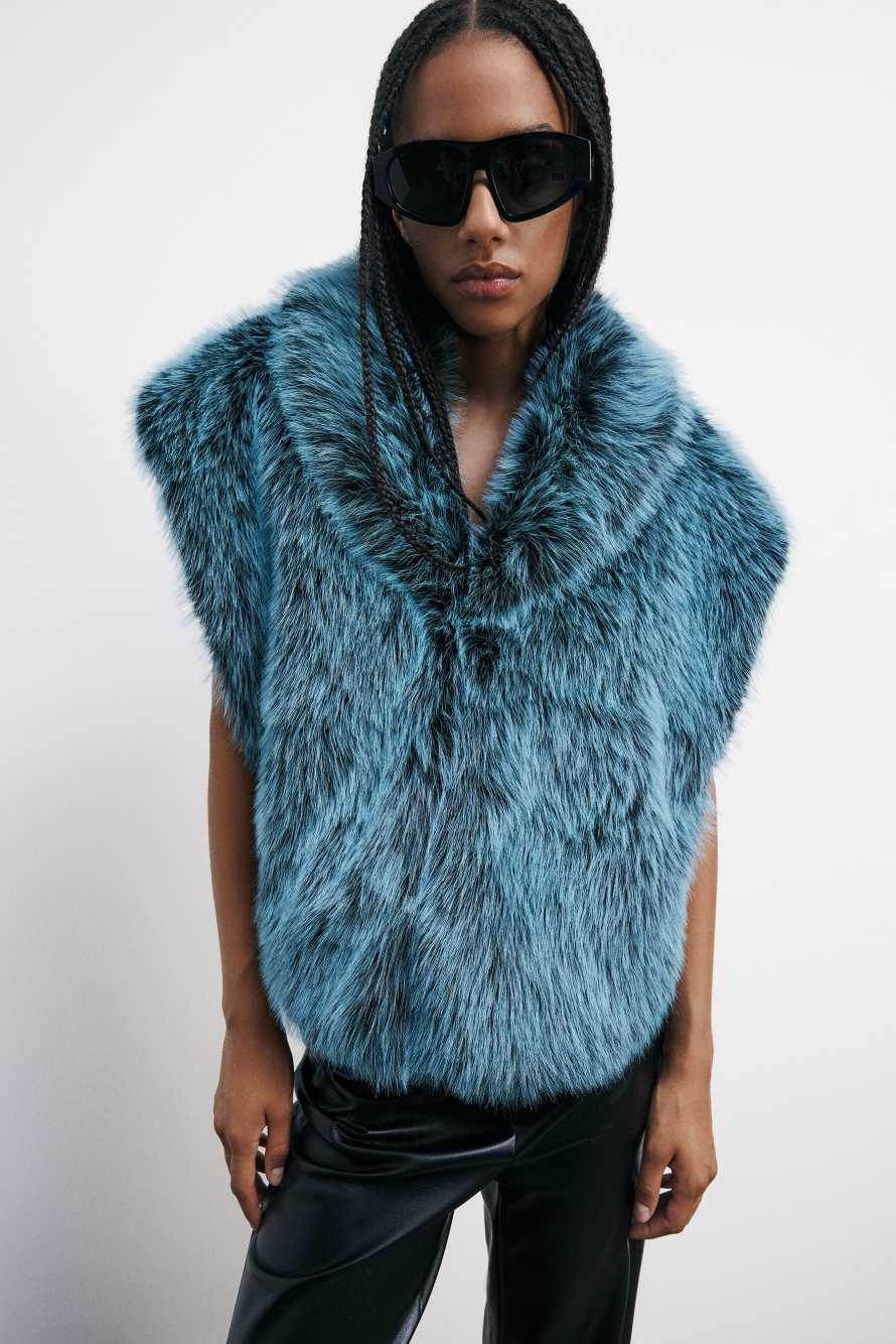 Мягкая двусторонняя накидка, зелёный, Patrizia Pepe