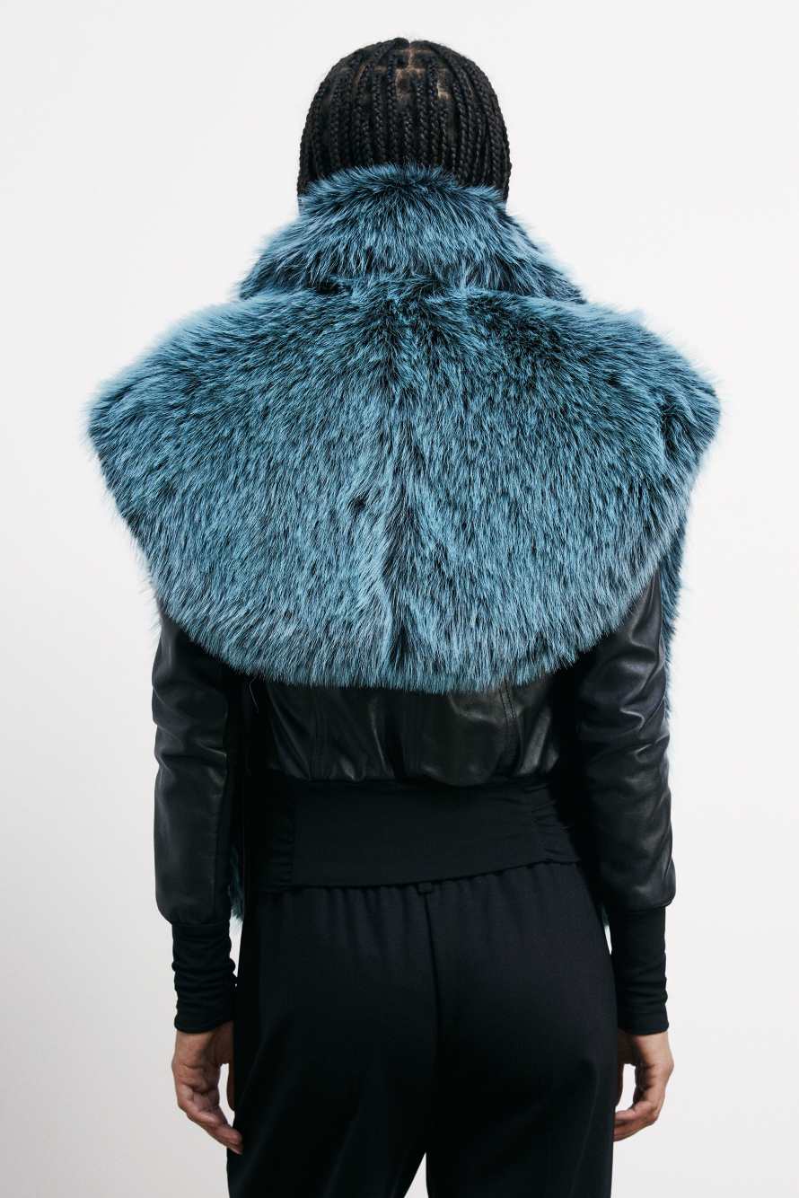 Мягкая двусторонняя накидка, зелёный, Patrizia Pepe