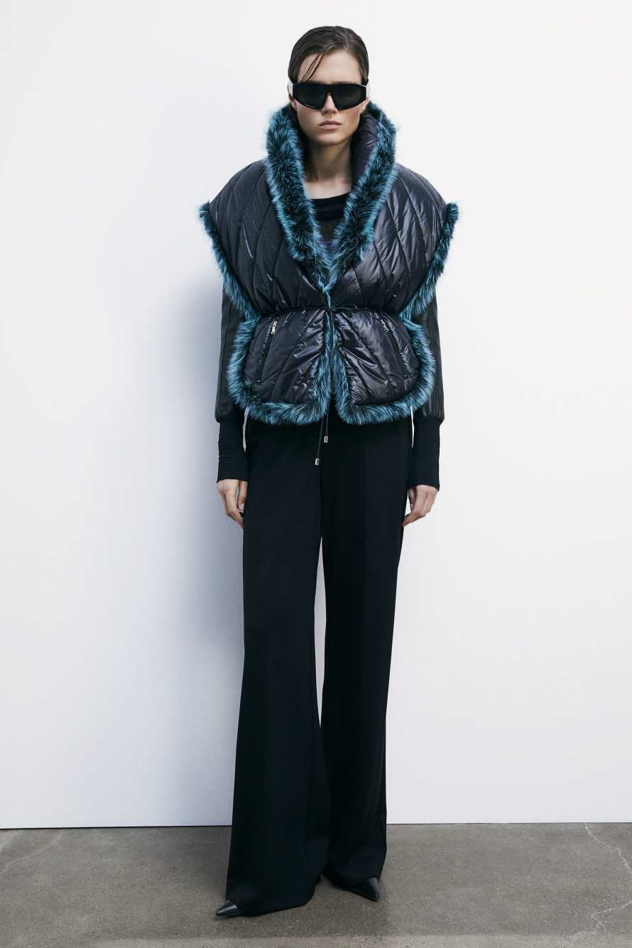 Мягкая двусторонняя накидка, зелёный, Patrizia Pepe