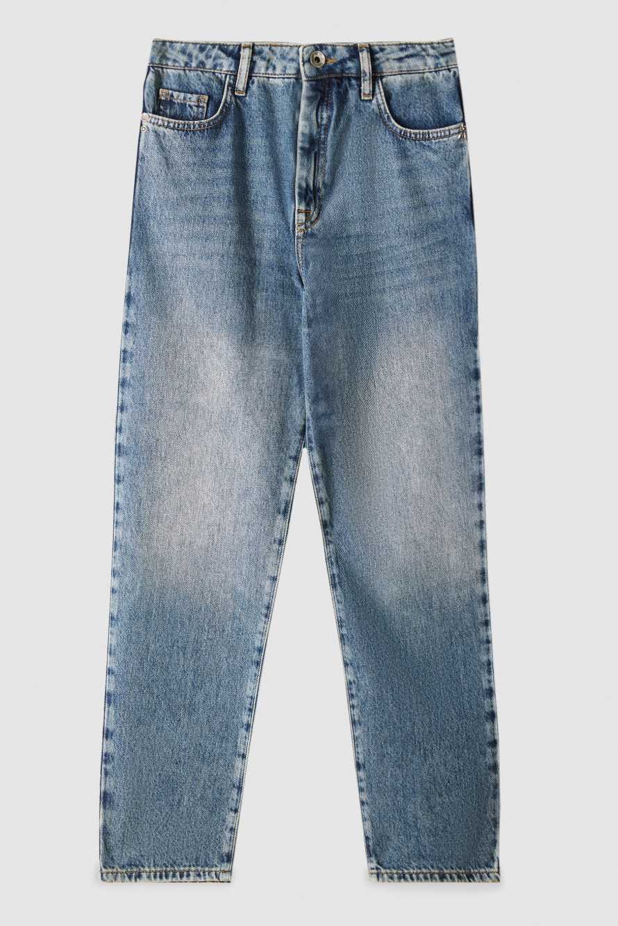 Узкие джинсы с высокой талией, Голубой, Patrizia Pepe