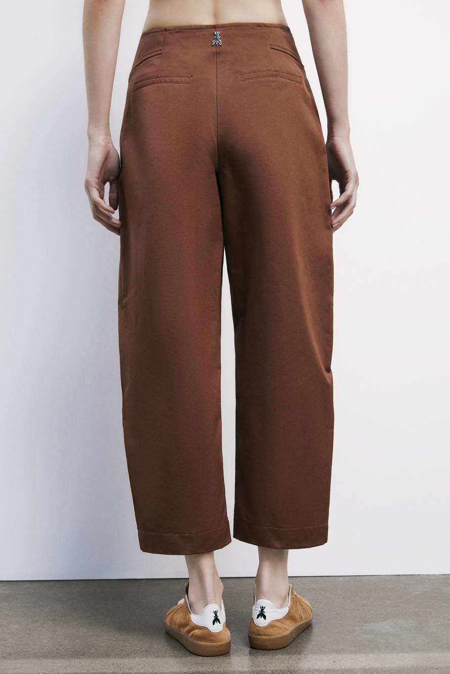 High-waisted balloon jeans, Brown, Patrizia Pepe
