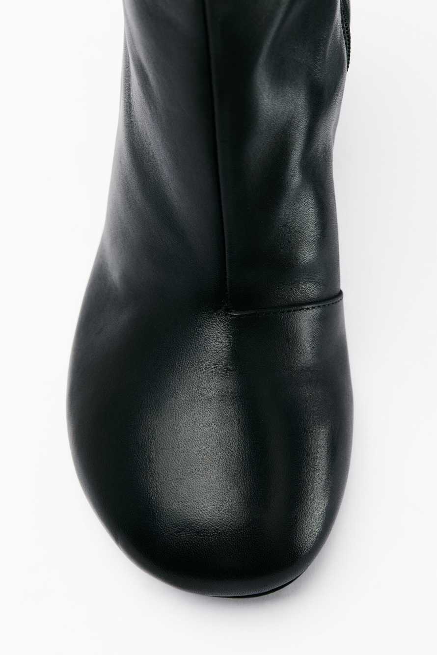 Daily Design Overknee boots in stretch nappa, Black, Patrizia Pepe