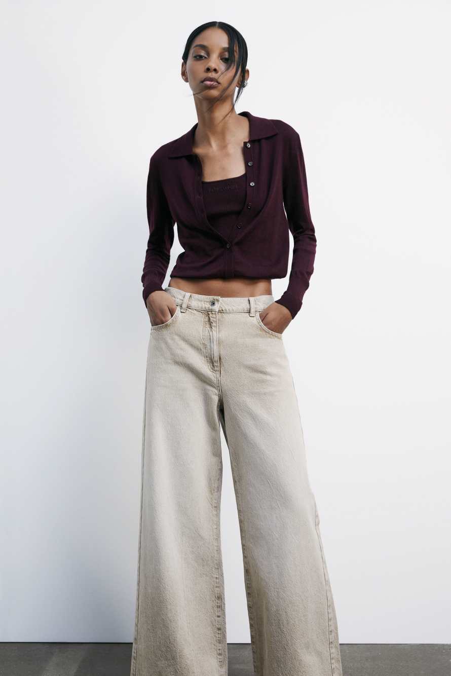 Wool cardigan with inner top, Bordeaux, Patrizia Pepe