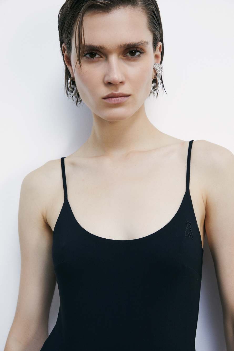 Stretch underwear bodysuit, Black, Patrizia Pepe