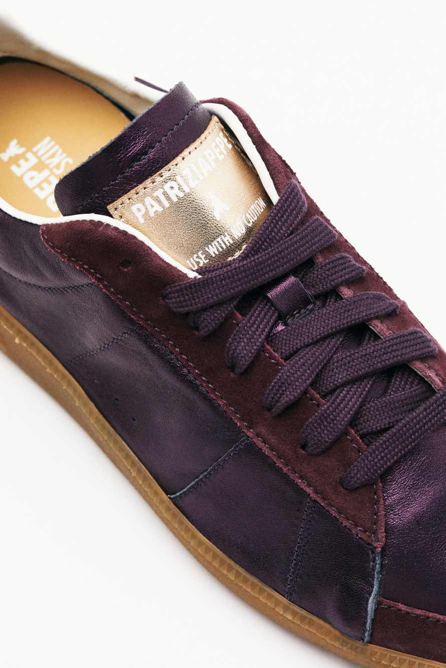 SKIN Sneakers '93 Ламинированная кожа наппа, Фиолетовый, Patrizia Pepe