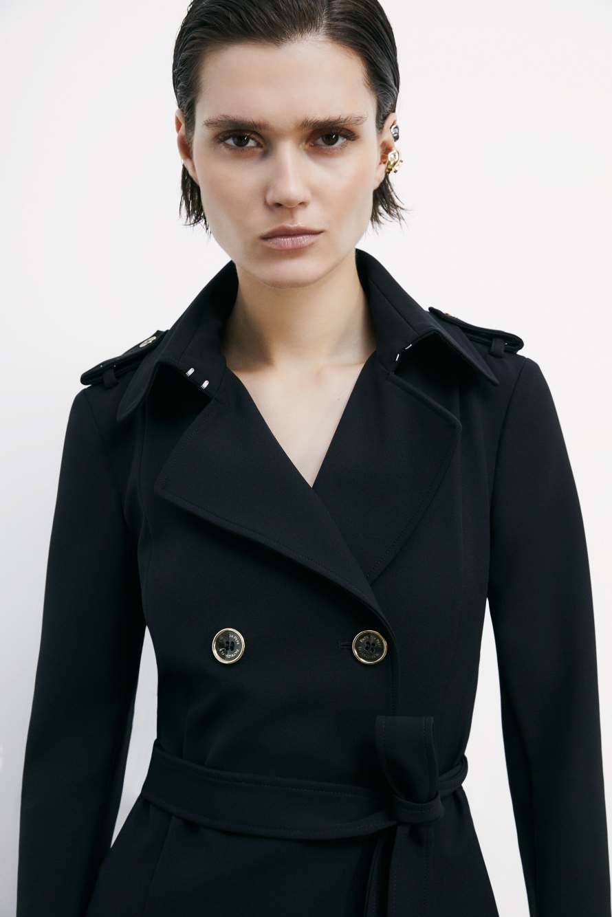 тренч, Черный, Patrizia Pepe