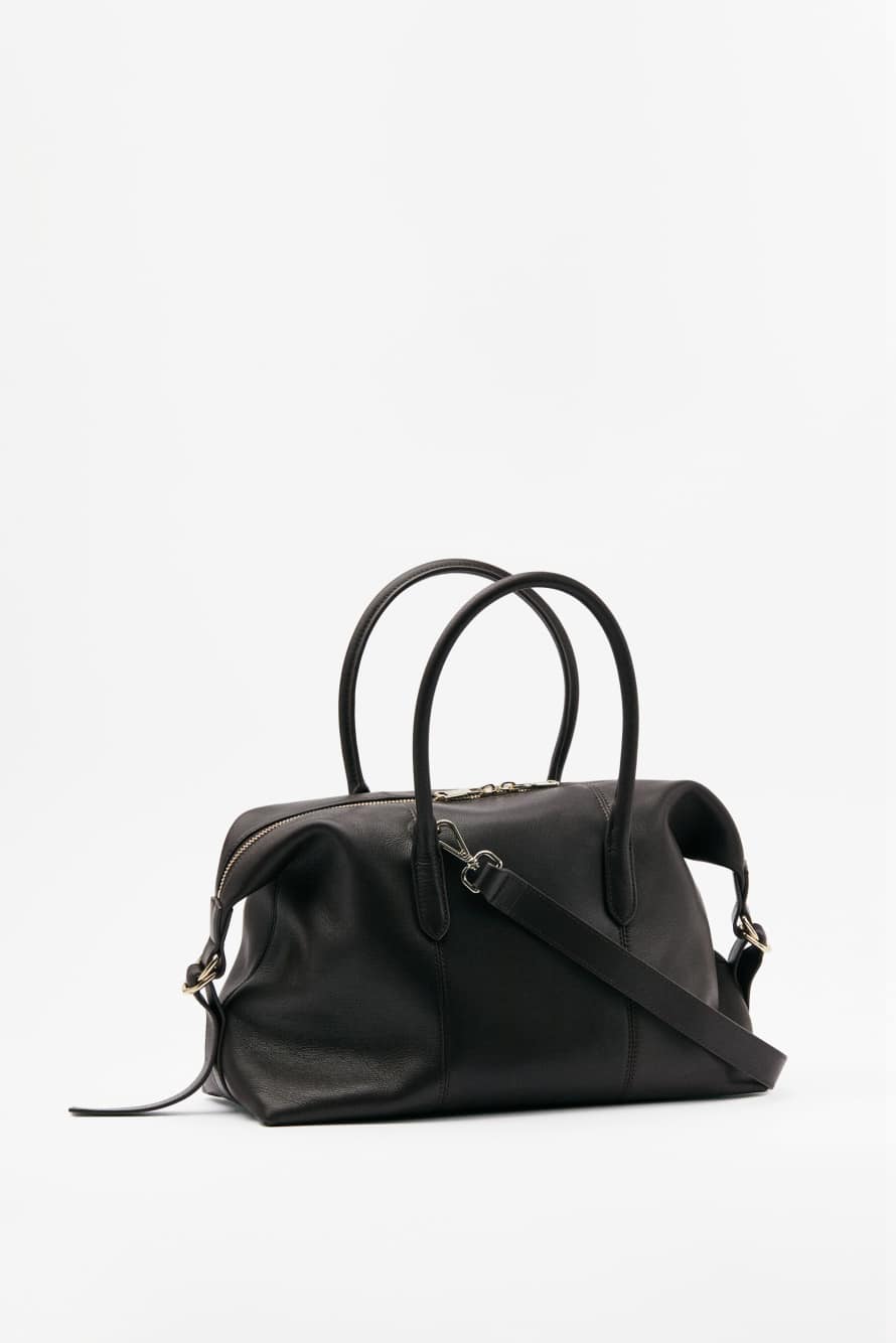 Кожаная сумка-саквояж New Business, коричневый, Patrizia Pepe