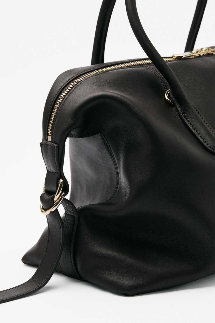 Кожаная сумка-саквояж New Business, коричневый, Patrizia Pepe