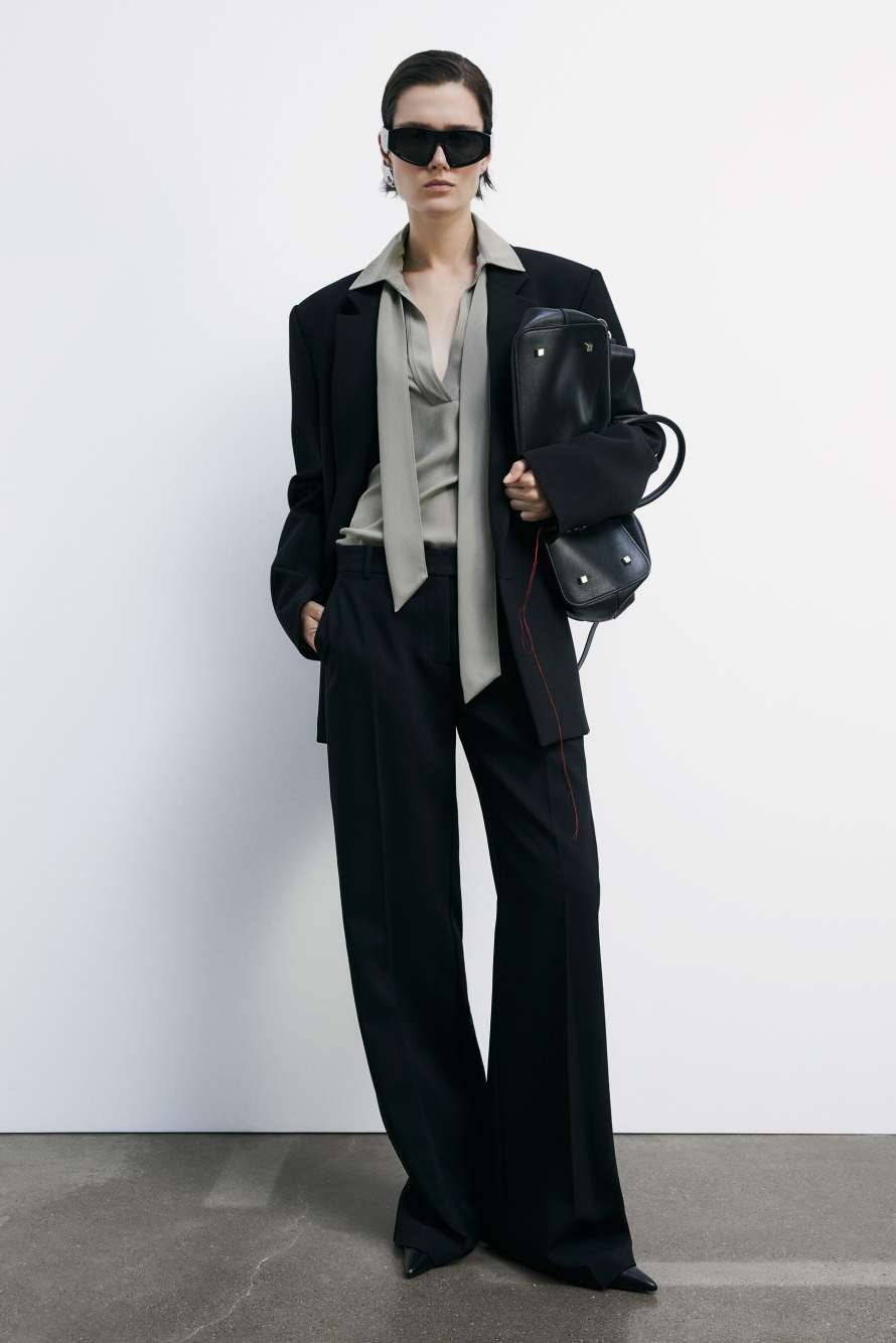 Viscose blouse with removable sash, Beige, Patrizia Pepe