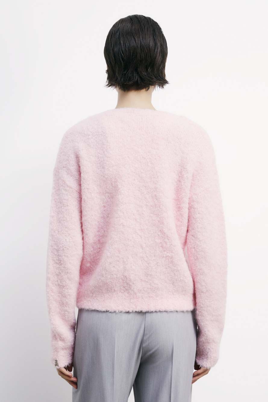Soft sweater with knot, Pink, Patrizia Pepe