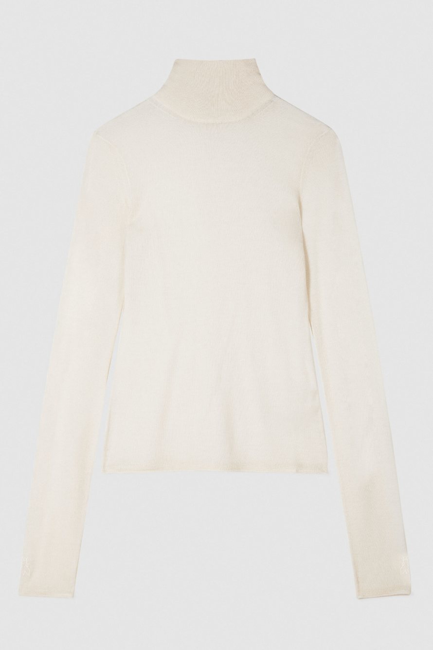 Водолазка из легкой шерсти, Белый, Patrizia Pepe