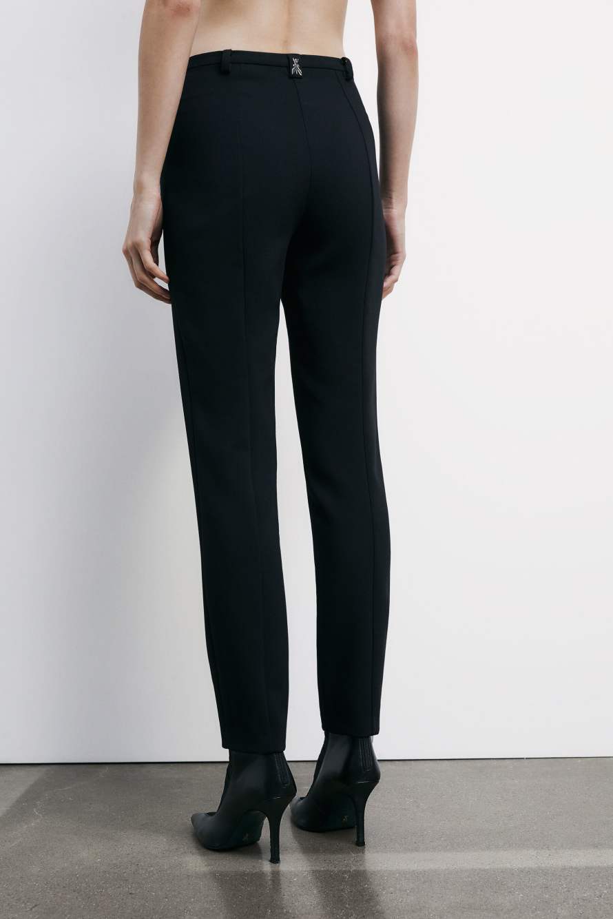 Узкие прямые брюки-скинни, Черный, Patrizia Pepe