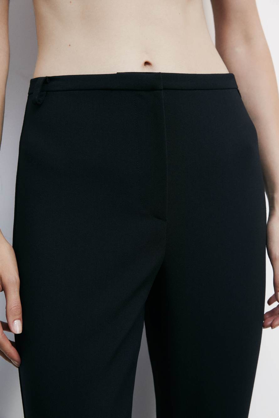 Узкие прямые брюки-скинни, Черный, Patrizia Pepe