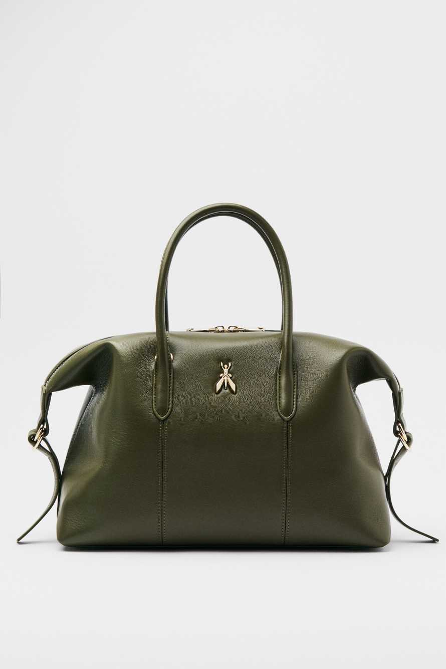 Сумка-боулинг New Business, зелёный, Patrizia Pepe