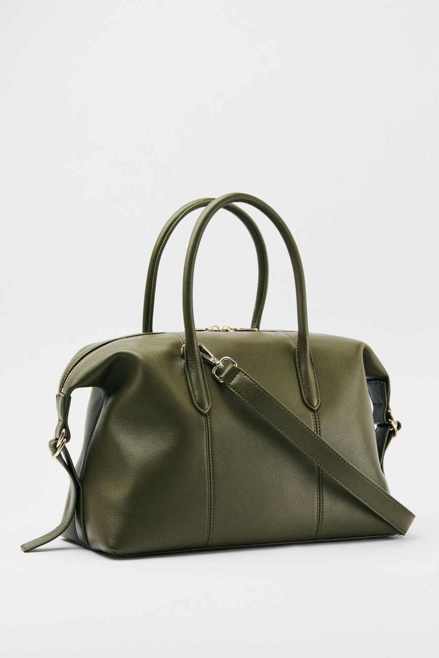 Сумка-боулинг New Business, зелёный, Patrizia Pepe