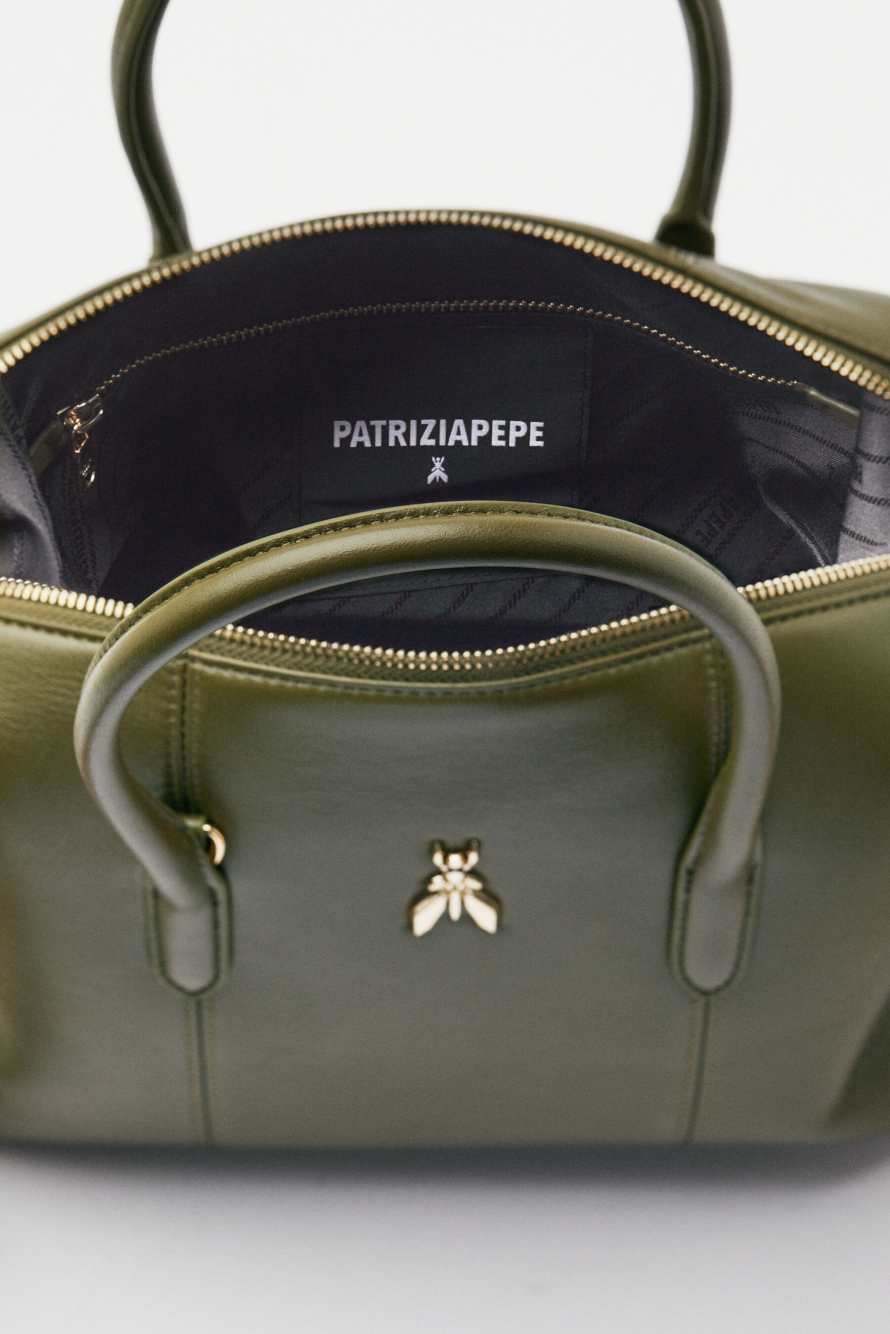 Сумка-боулинг New Business, зелёный, Patrizia Pepe