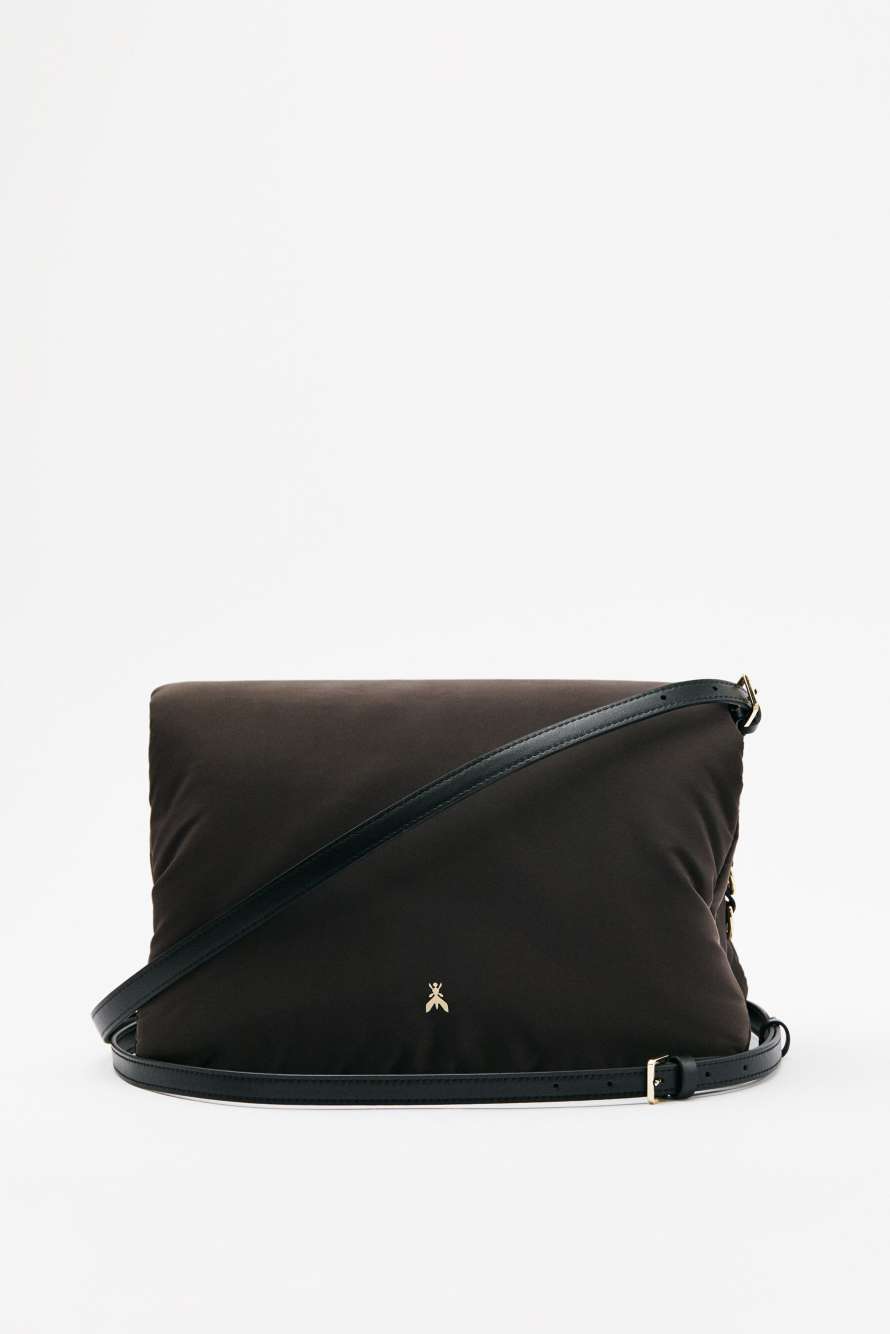 Sky Pillow Duo nylon bag, Brown, Patrizia Pepe