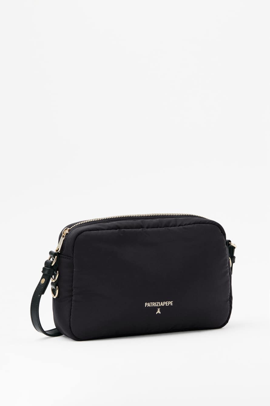 Sky Pillow Duo nylon bag, Black, Patrizia Pepe