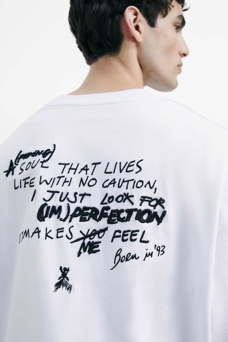 Cotton (IM)PERFECTION sweatshirt, White, Patrizia Pepe