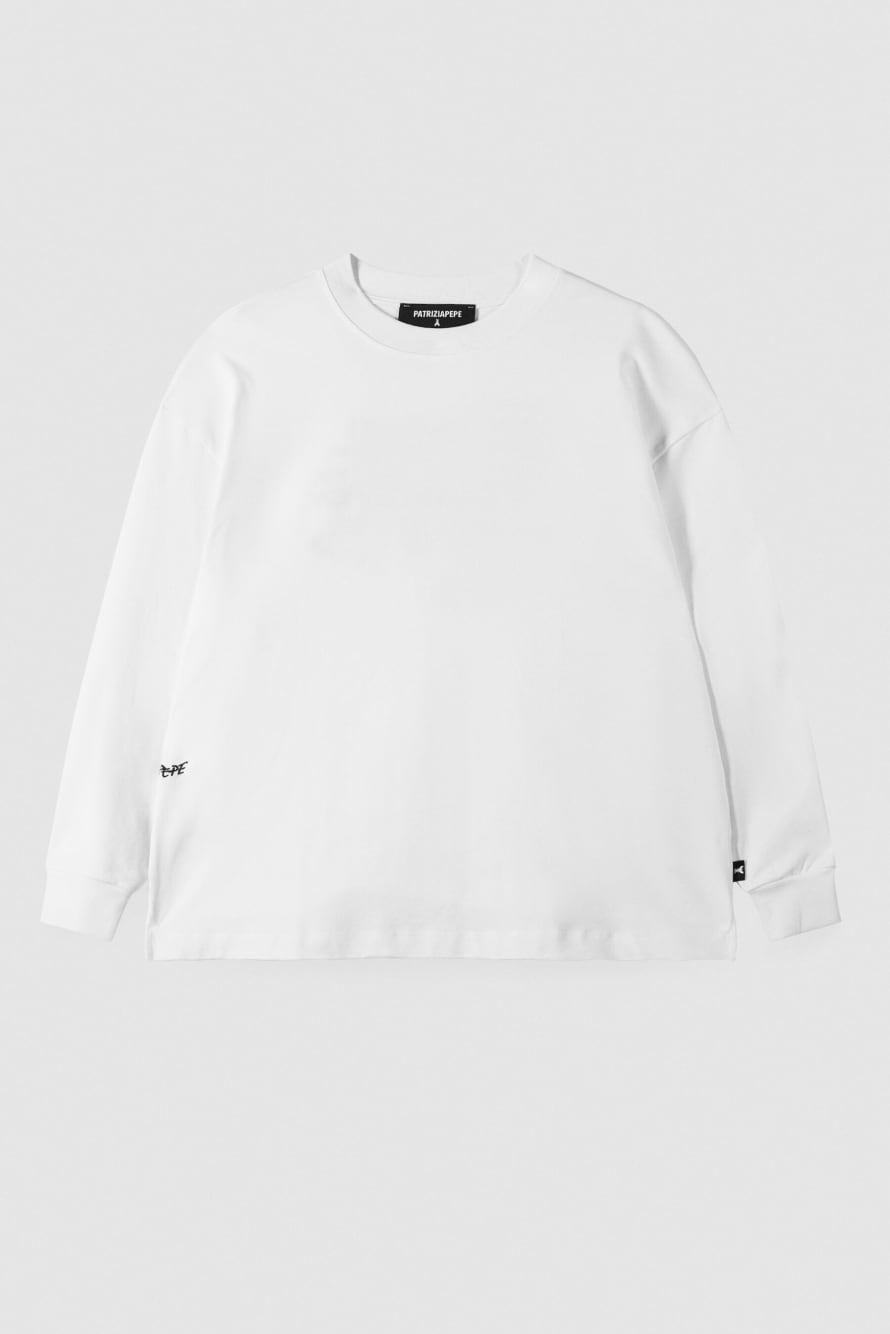 Cotton (IM)PERFECTION sweatshirt, White, Patrizia Pepe